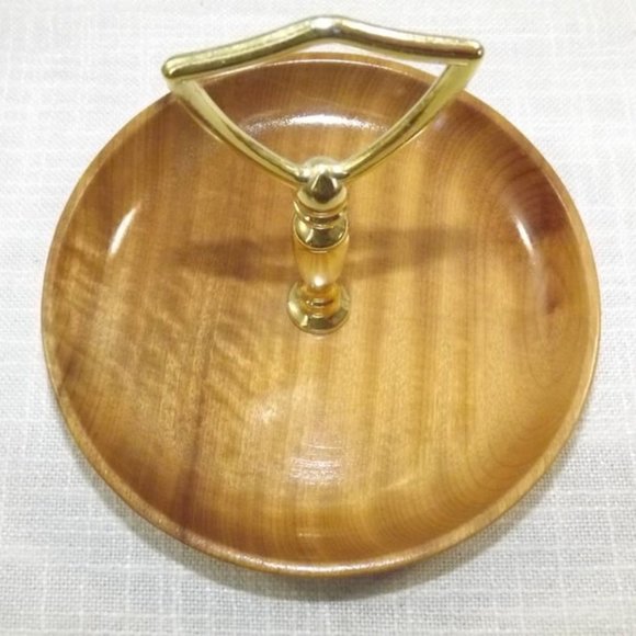 Vintage Hand Crafted Myrtlewood Trinket Dish - Picture 2 of 6